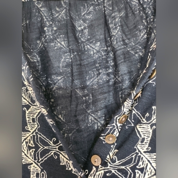 Lucky Brand black and tan long sleeve tunic size Small - Picture 5 of 6